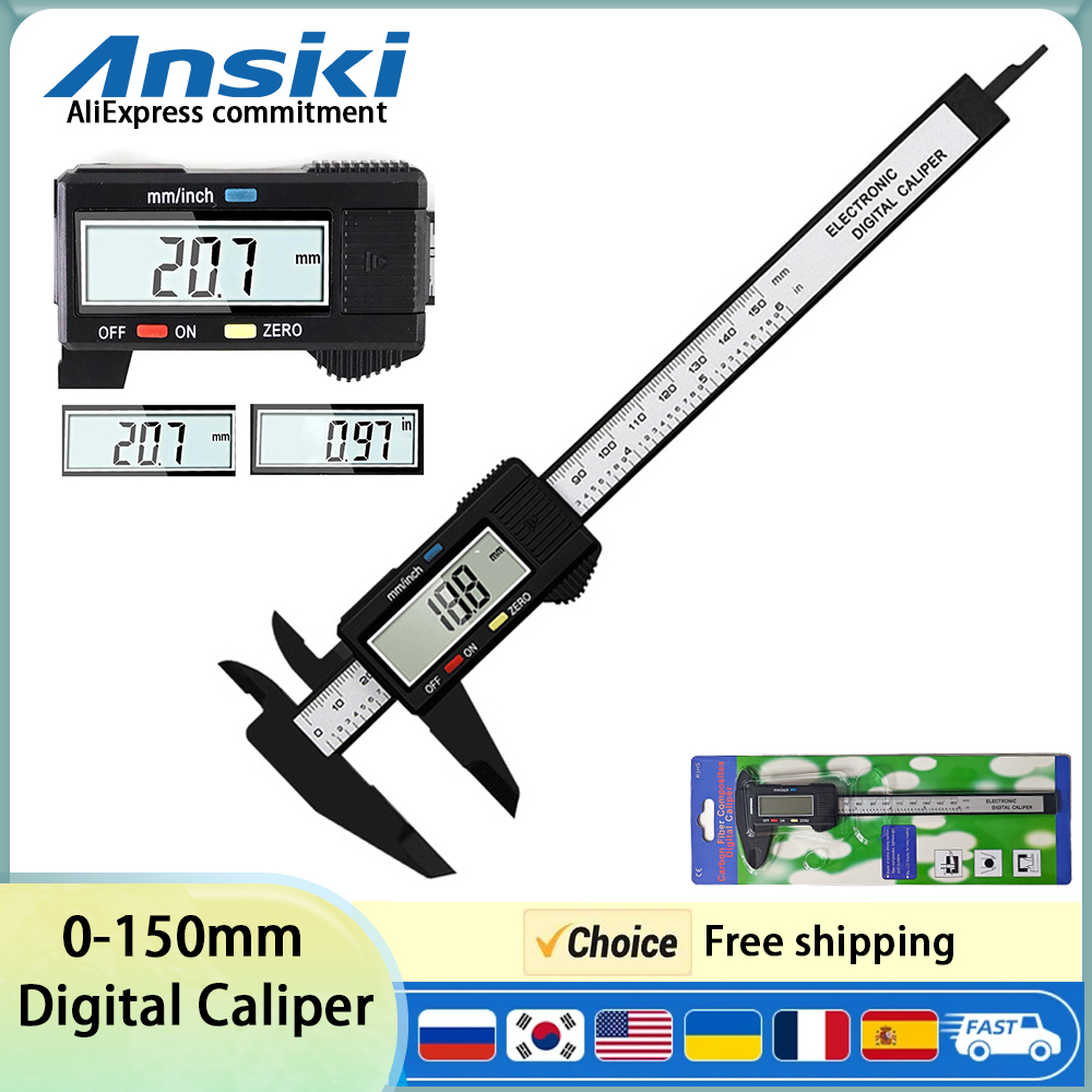 Home Automation System Diy - Vernier Caliper 0-150 มม.ดิจิตอลจอแสดงผลอิเล็กทรอนิกส์ความแม่นยําสูงเครื่องประดับเล่นสร้อยข้อมือหยกขนาดการวัดไม้บรรทัด DIY เครื่องมือ