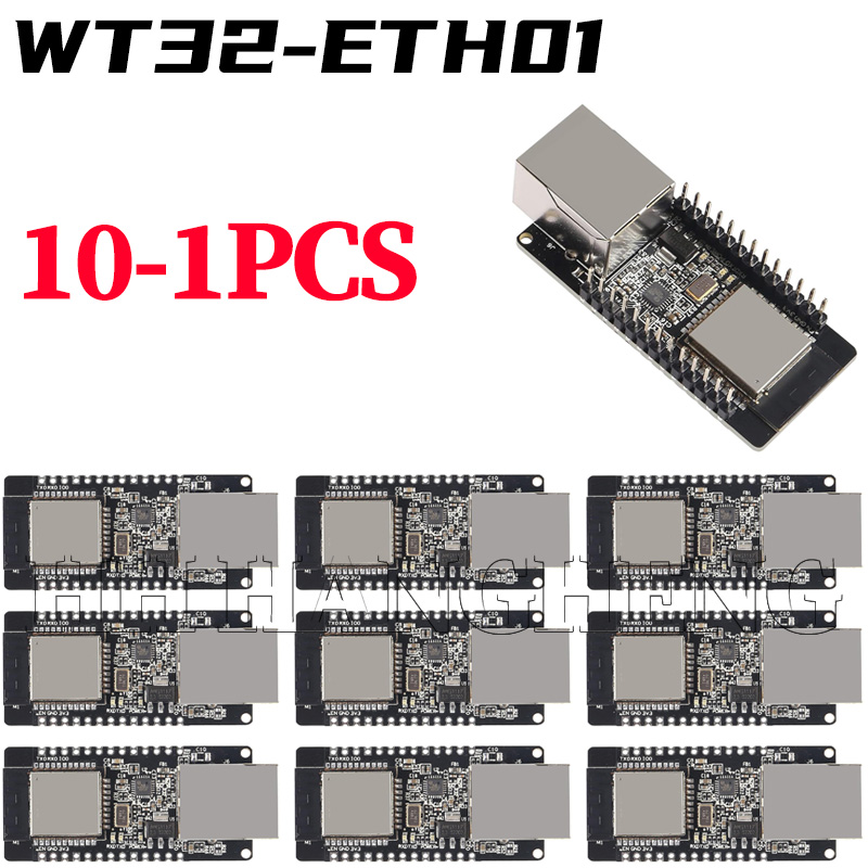 Ethernet Module W5500 - 10-1PCS WT32-ETH01 โมดูลไร้สายแบบฝังตัว รองรับพอร์ต Serial Networking