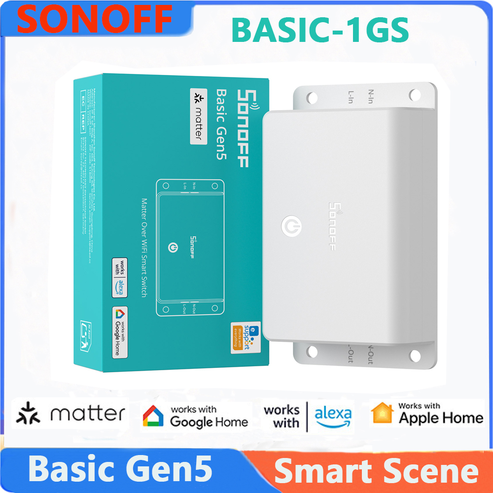 Sonoff Basic Switch - สวิตช์อัจฉริยะ SONOFF Basic Gen5 (BASIC-1GS) รองรับ