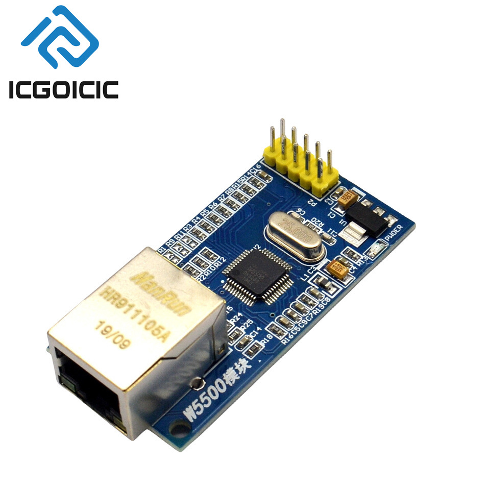 Ethernet Module W5500 - โมดูลอีเธอร์เน็ต W5500 – แบบเชื่อมต่อสาย TCP/IP, บัฟเฟอร์