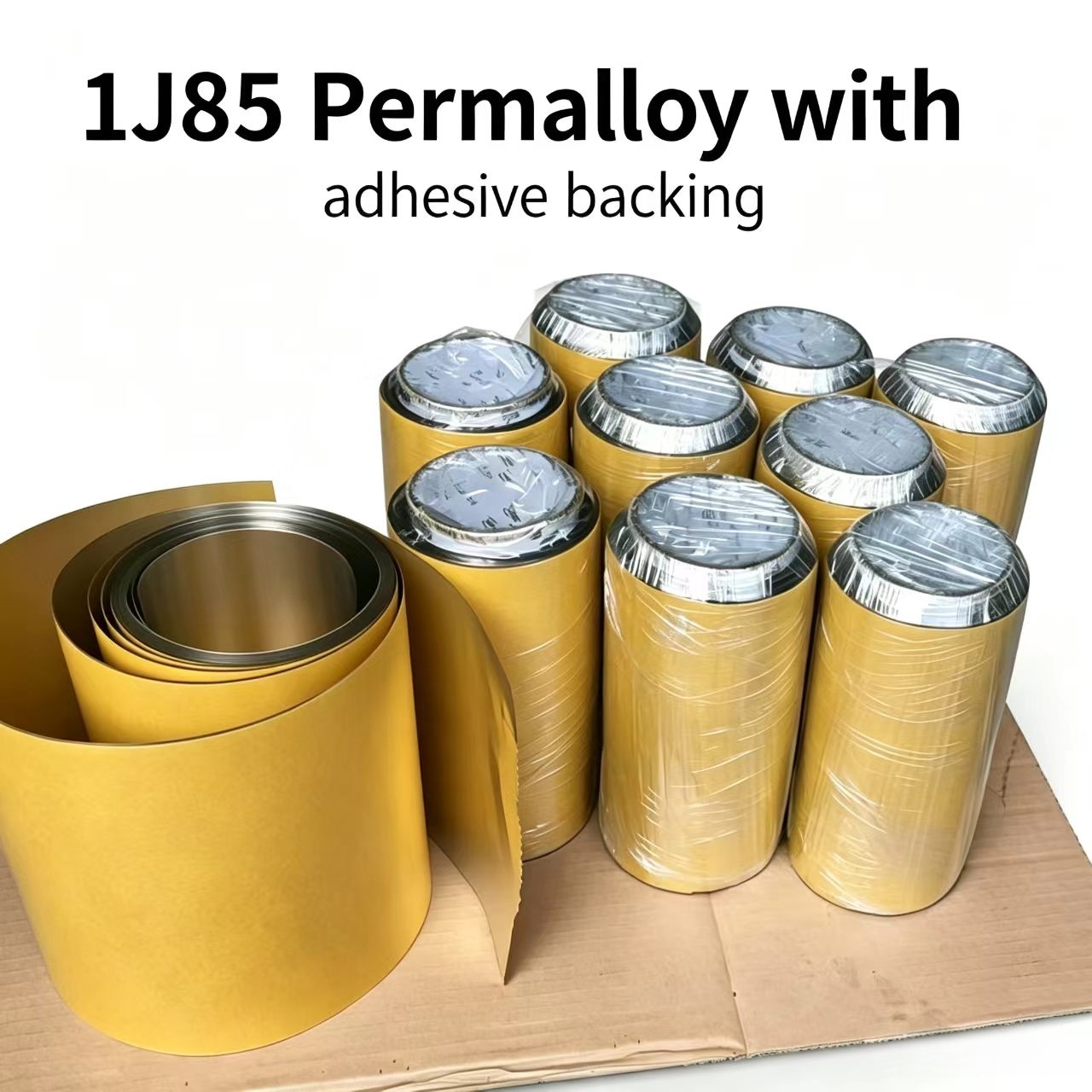 Home Automation System Diy - 1J85 Permalloy Fe-Ni แถบโลหะผสม 0.05 มม.ความหนาการซึมผ่านสูงแม่เหล็กวัสดุกาวสําหรับ
