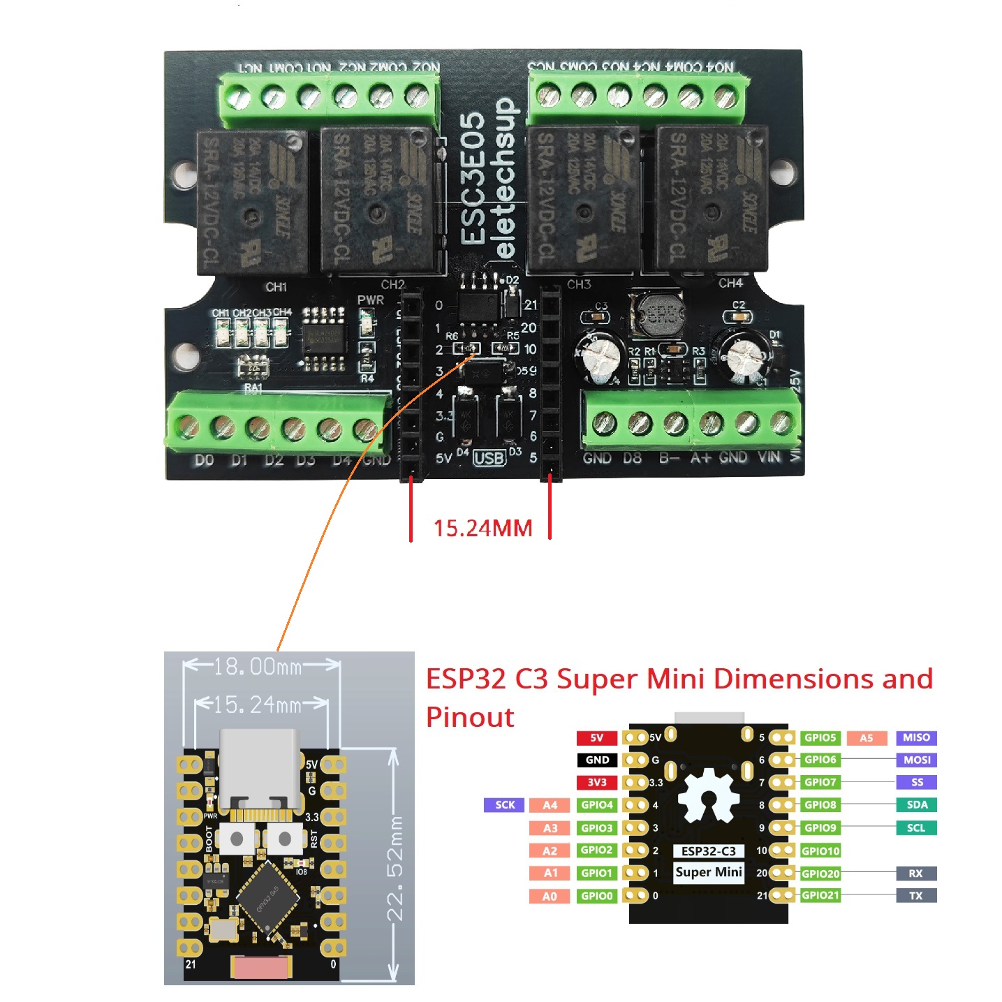 โมดูลรีเลย์ ESP32 C3 ขั้นสุดยอ - Home Automation With Arduino บทวิจารณ์และราคา