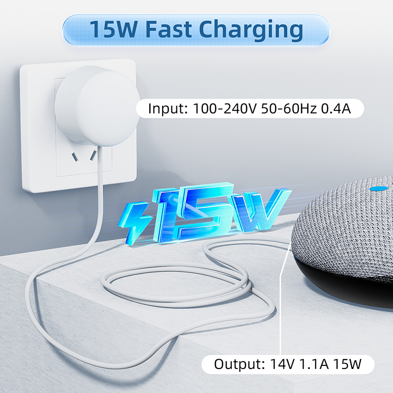 15W OEM Charger สําหรับ Google - Google Speaker Nest Audio บทวิจารณ์และราคา