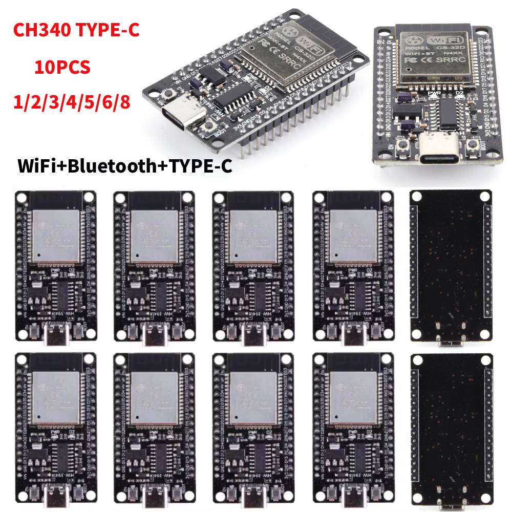 ESP32 WROOM-32 บอร์ดพัฒนา TYPE - Esp8266 Nodemcu Board บทวิจารณ์และราคา