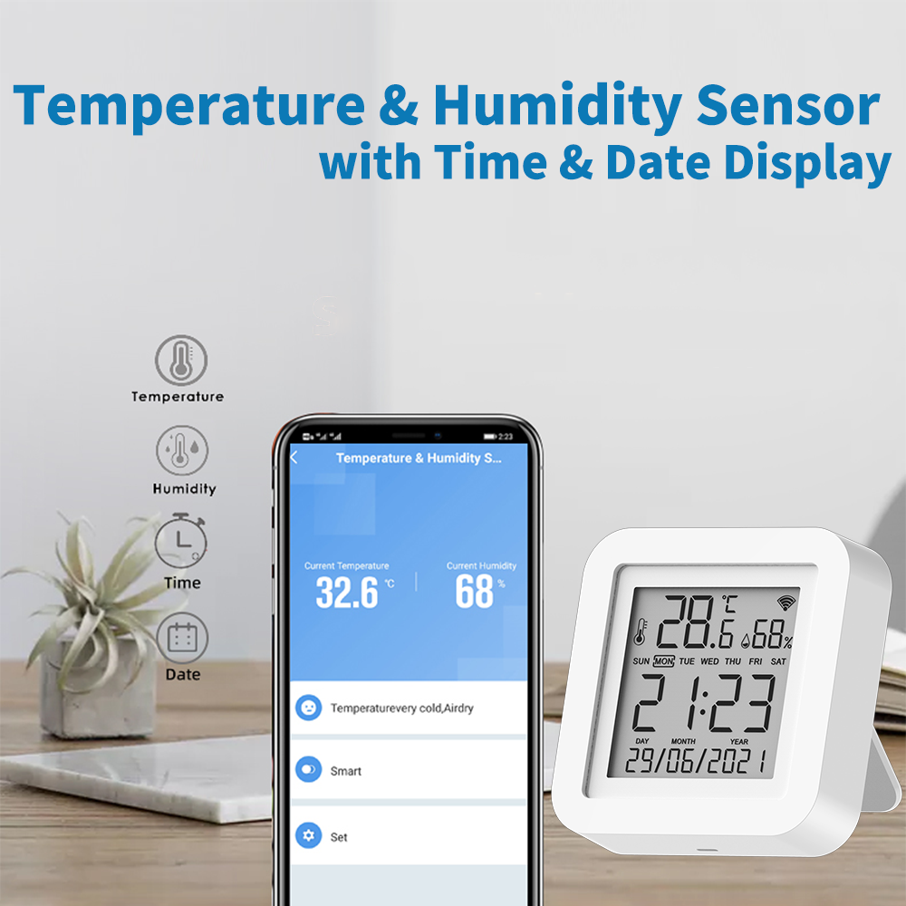 Tuya WIFI อุณหภูมิและความชื้นเ - Home Automation Technology บทวิจารณ์และราคา