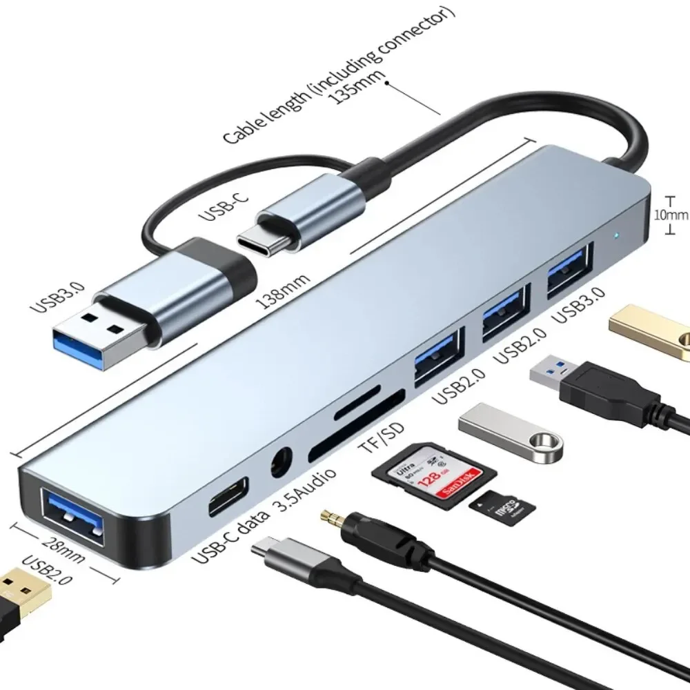 8 In 2 USB-C Hub 3.0 SD/TF Car - Home Assistant Sd บทวิจารณ์และราคา