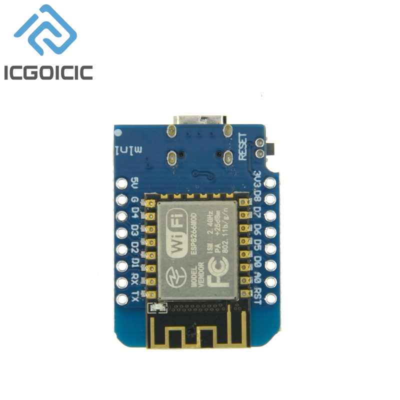 D1มินิ NodeMcu 4M ไบต์ Lua WiF - Esp8266 Nodemcu Board บทวิจารณ์และราคา