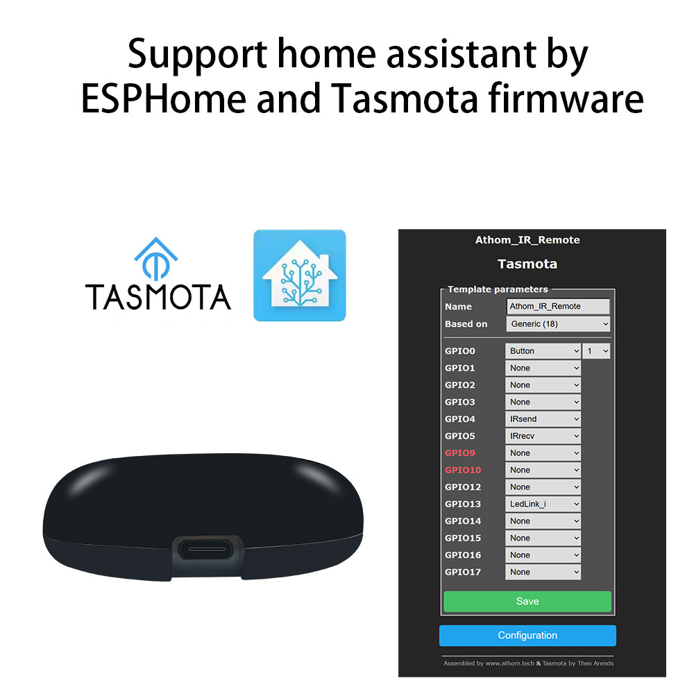 Tasmota MQTT IR รีโมทคอนโทรล E - Home Automation Technology บทวิจารณ์และราคา